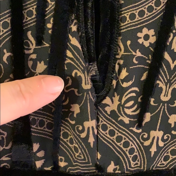 Topshop Black Velvet Wide-leg Jumpsuit - Picture 6 of 8